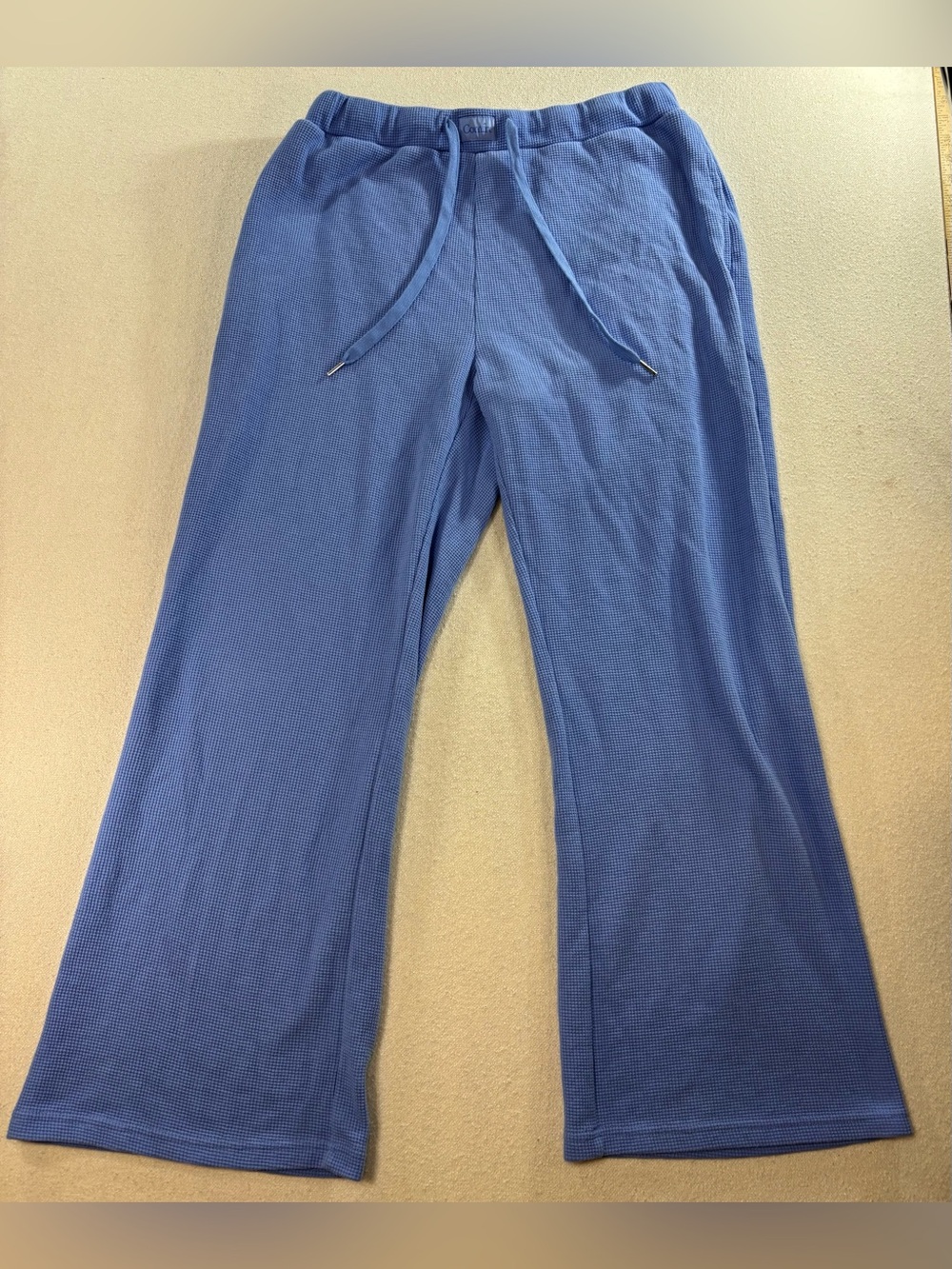 Comfrt Allure Blue Waffle Lounge Set 2XL Periwinkle Matching Cozy Athleisure - Picture 12 of 12